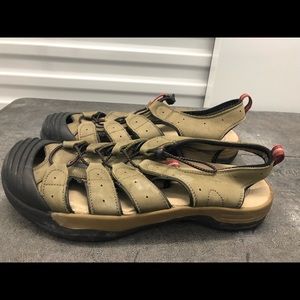 Pacific Crest Men’s Olive  Lesther Sport Sandals